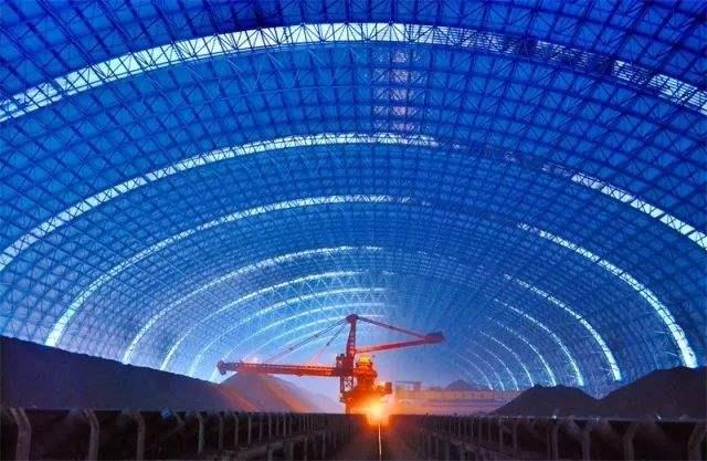 阿克苏亿优钢构工程师为您解析原料场封闭技术的特点和类型
